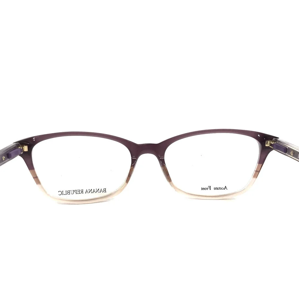 Banana Republic Eyeglasses Frames BR204 2OW Purple Cat Eye Full Rim 52-16-135